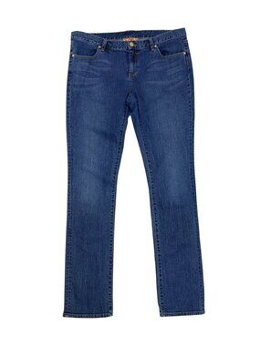 TORY BURCH Jeans Luxury Designer Denim Slouchy Slim Pants Womens 36x34